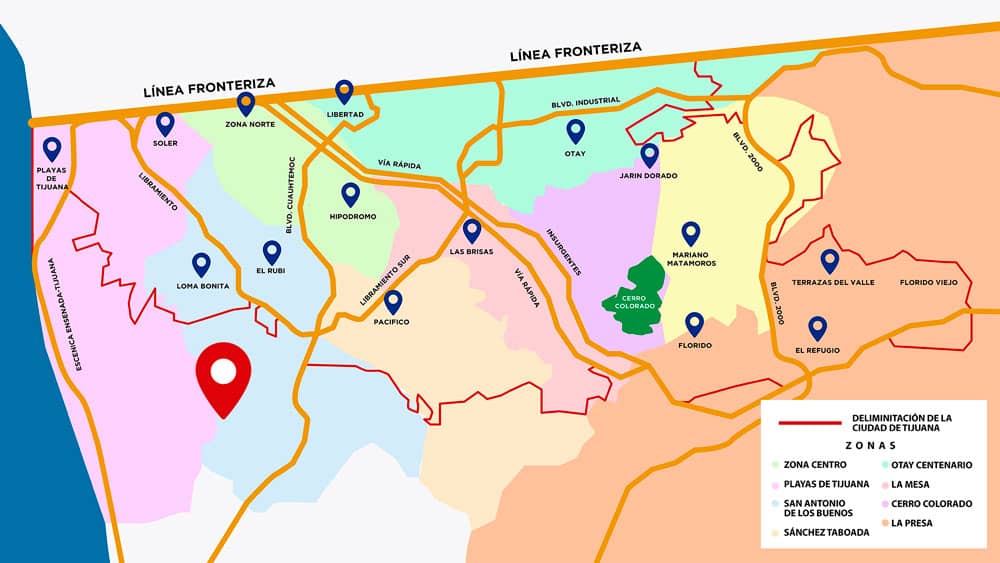 Mapa Lomas Santa Fe